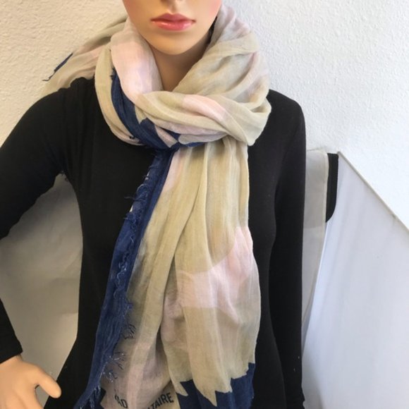 DELTA CAMOU Zadig & Voltaire SCARF $198 - Picture 3 of 4